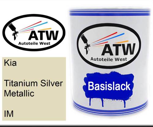 Kia, Titanium Silver Metallic, IM: 1L Lackdose, von ATW Autoteile West.